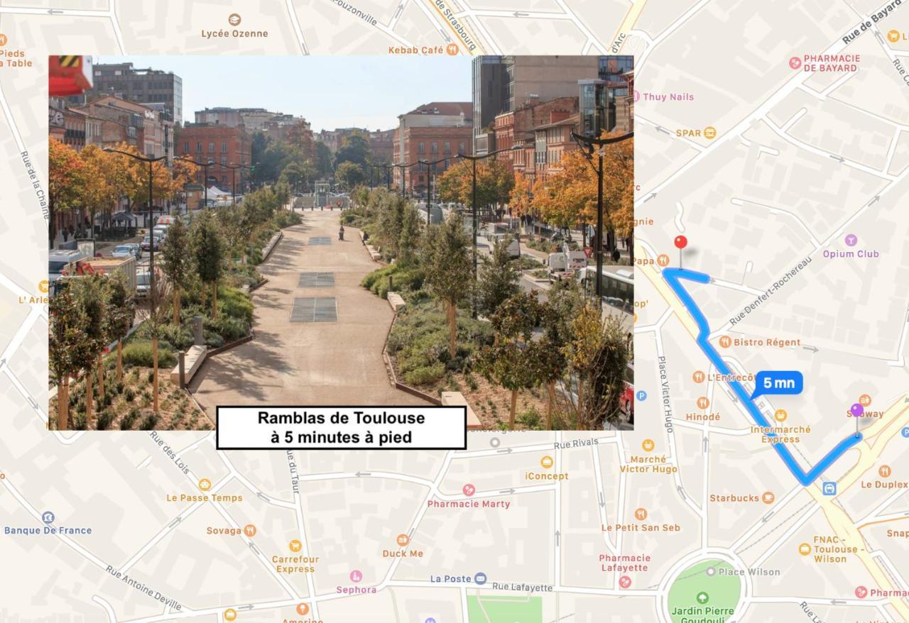 Le Victor Hugo - Studio Avec Parking # Hypercentre Apartment Toulouse Luaran gambar