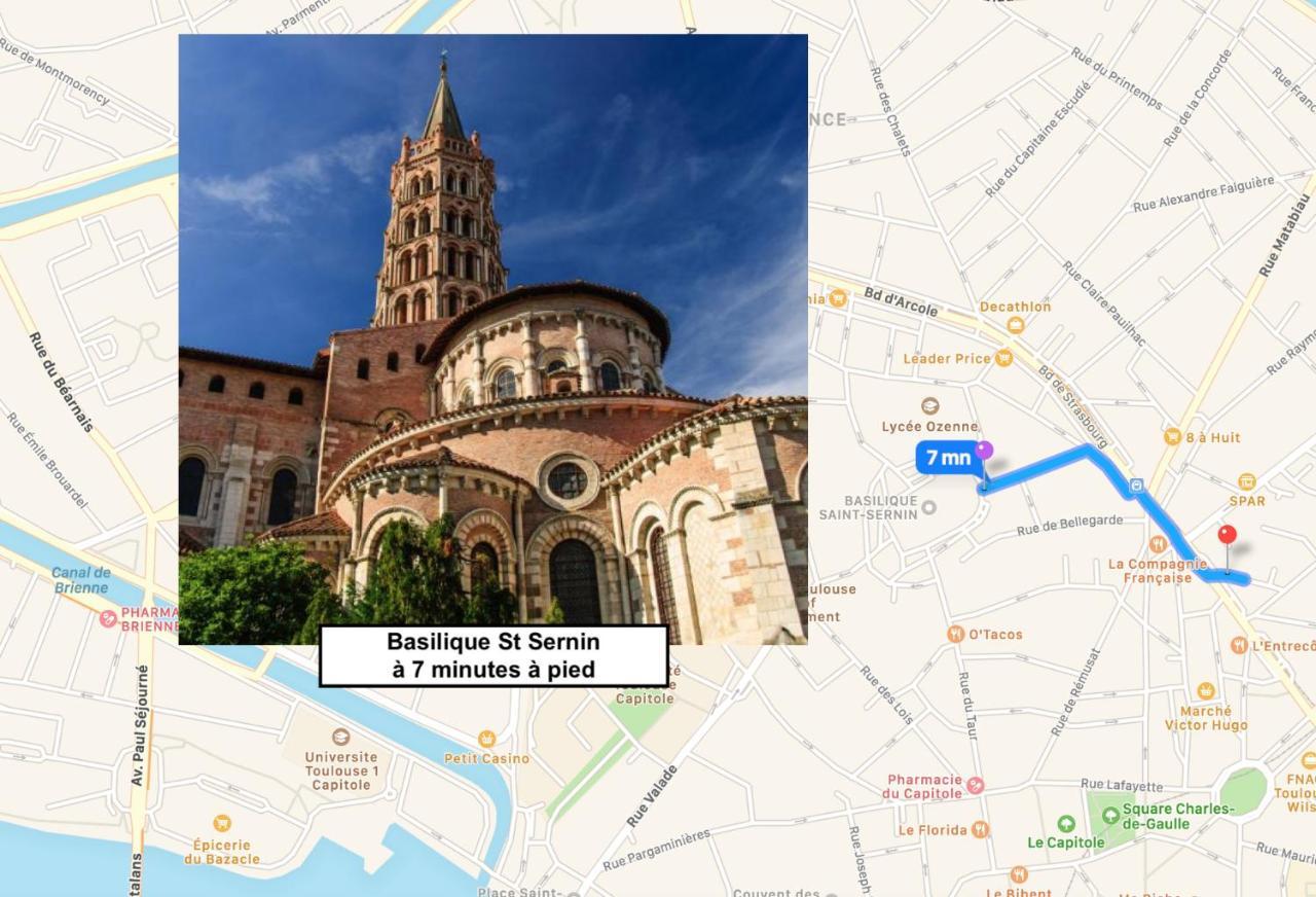 Le Victor Hugo - Studio Avec Parking # Hypercentre Apartment Toulouse Luaran gambar